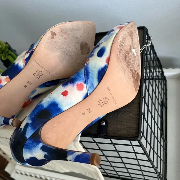 Loeffler Randall Blue and multi colored heels, new - Picture 6 of 7